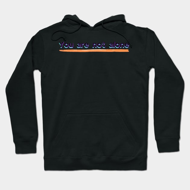 Suicide awareness ribbon and dissociative identity disorder pride flag you are not alone Hoodie by system51